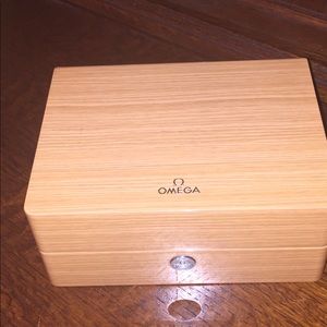OMEGA LARGE WOODEN WATCH BOX